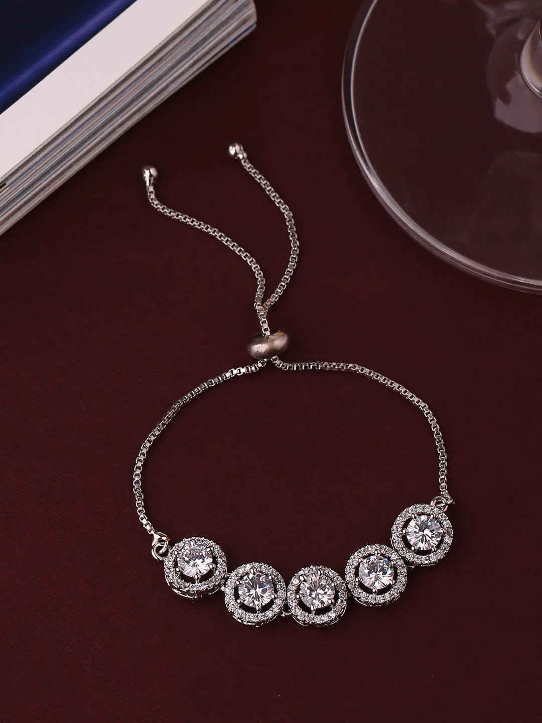 American Diamond Charm Bracelet